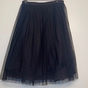 Black tulle skirt
